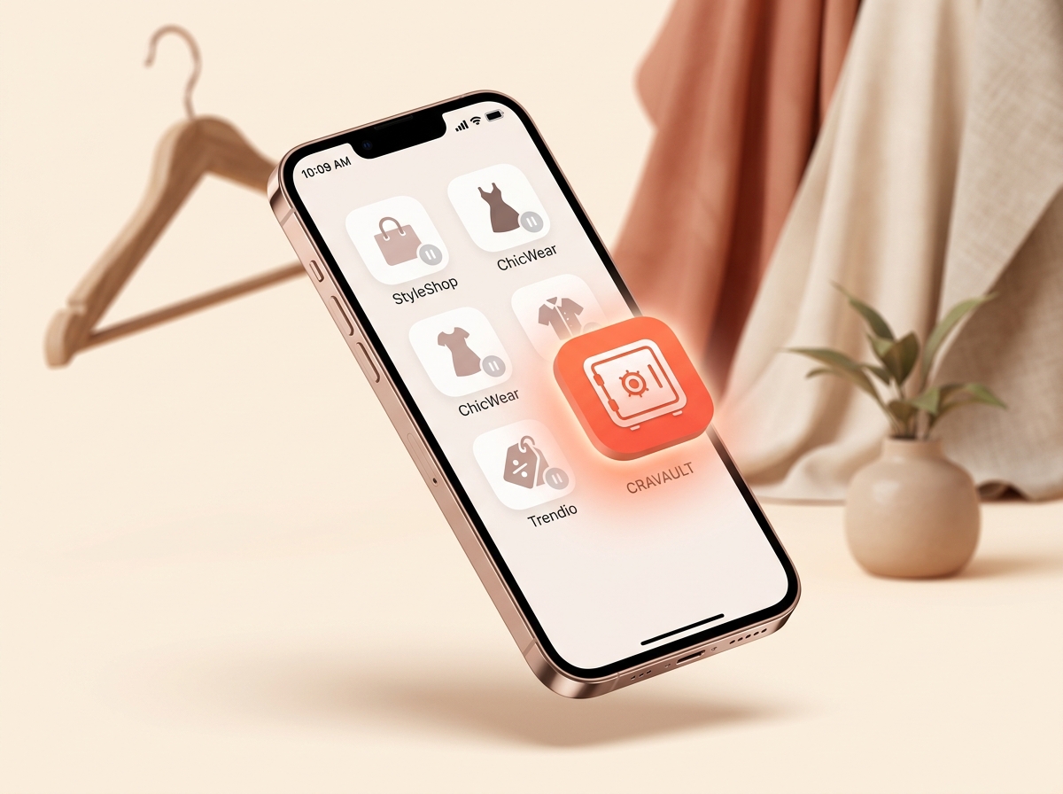 Feel the shopping urge, open Cravault and place it where shopping apps used to be